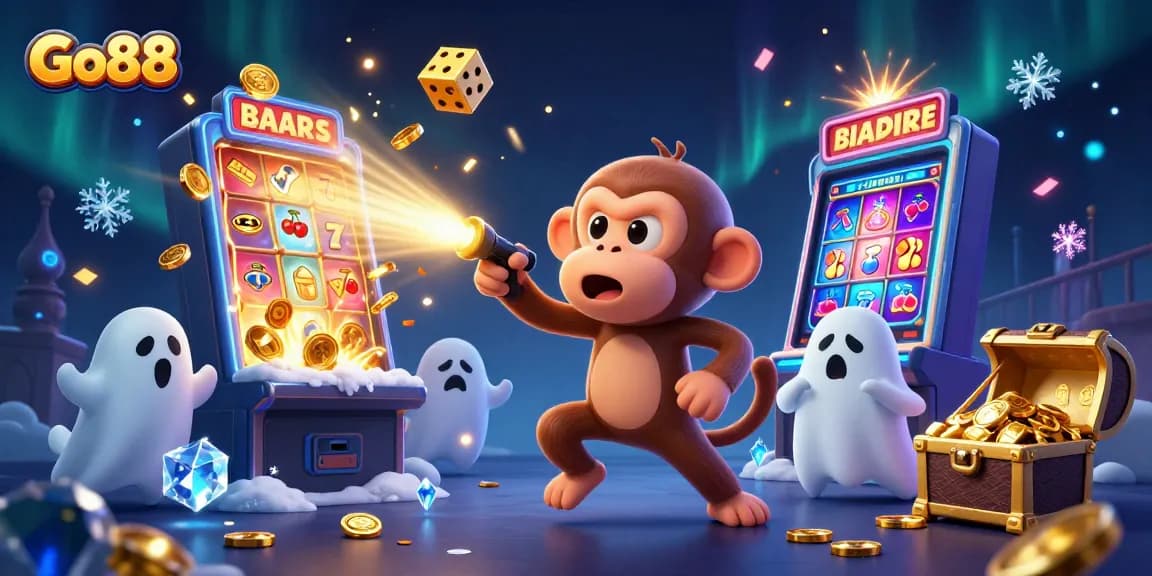 Engage in thrilling slots and jackpots at Go88, featuring vibrant casino action and spooky elements.