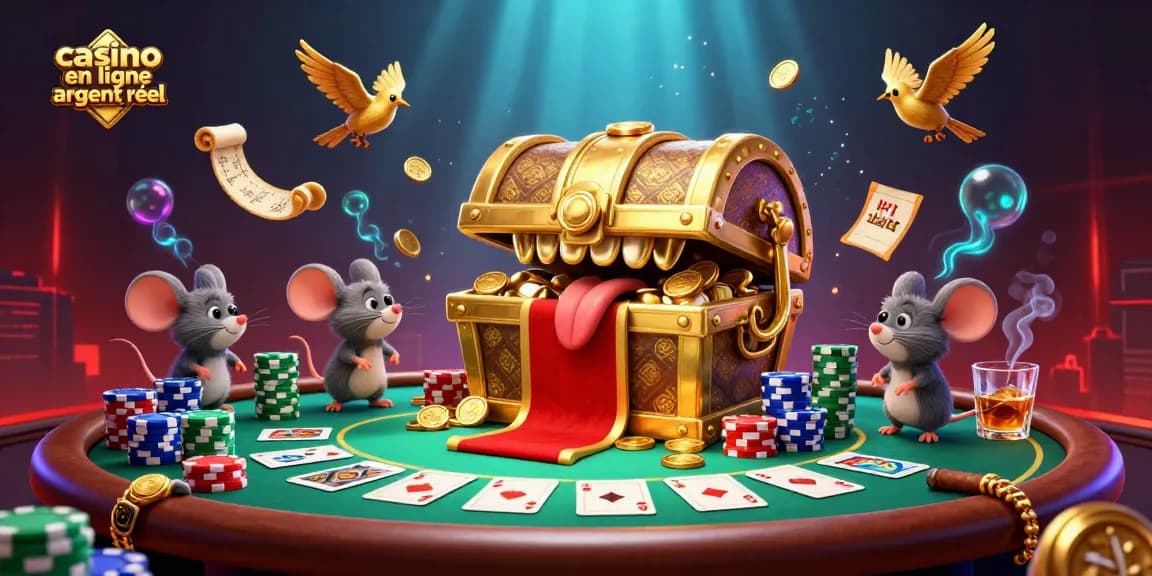 Attirez des gains massifs avec le casino en ligne argent réel à travers cette illustration animée captivante.