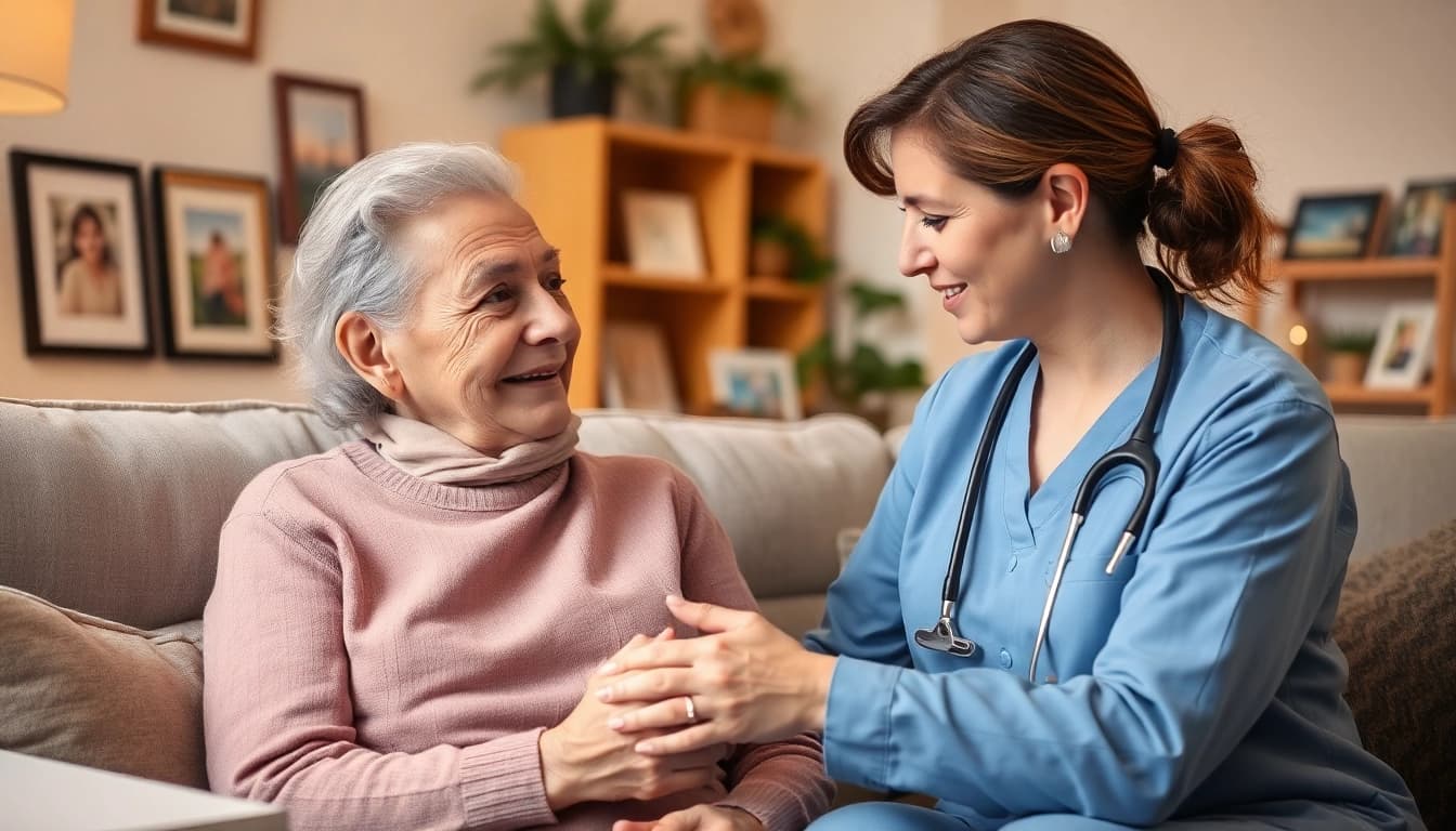 Addressing senior loneliness home care through genuine caregiver-patient interaction.
