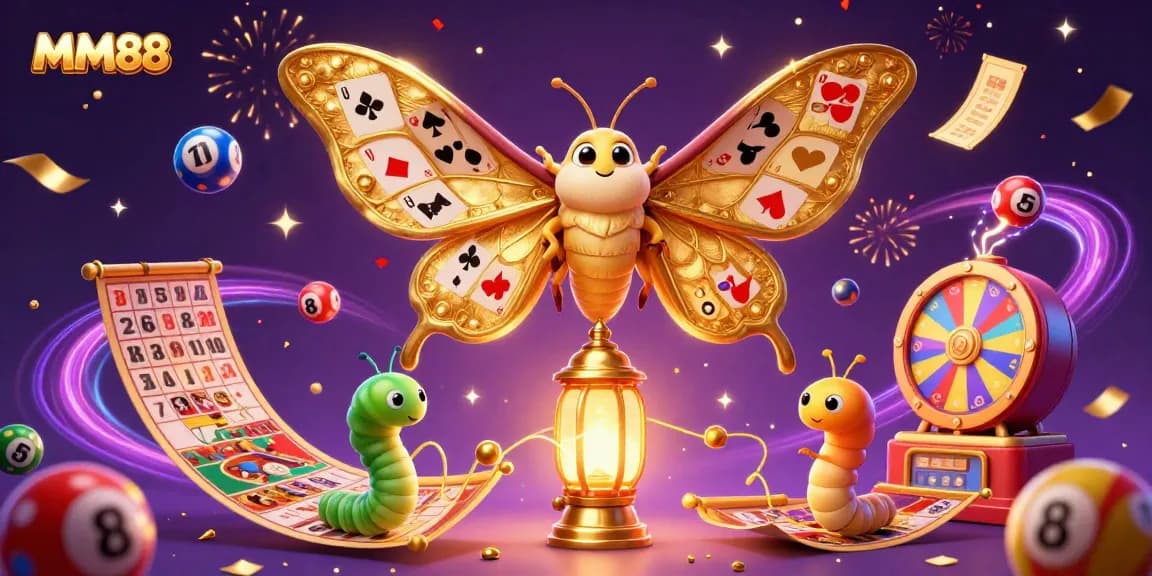 Experience the thrilling world of MM88 with dynamic casino elements and a vibrant atmosphere.