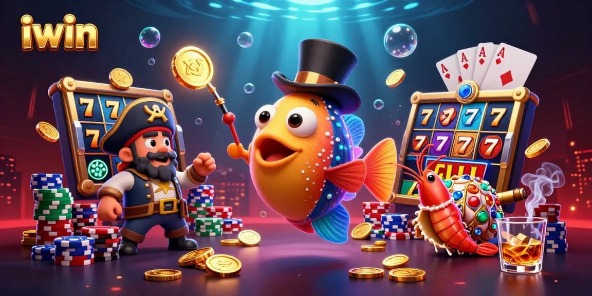 Spin the iwin slots with golden coins under a deep-sea theme!