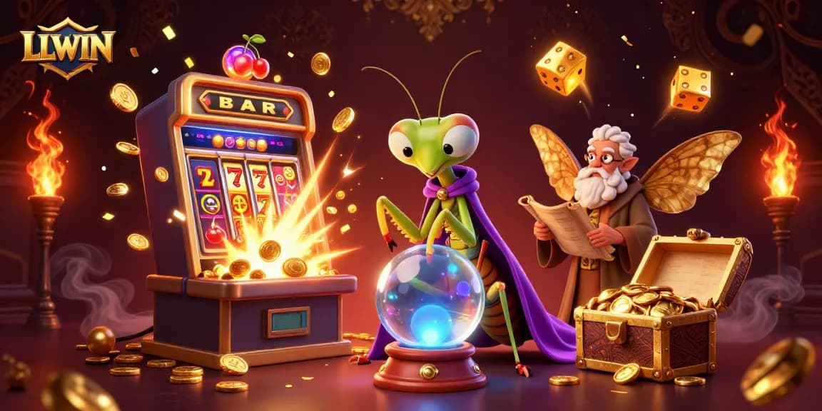 LLWIN offers players an immersive casino experience featuring magical characters and a jackpot explosion.