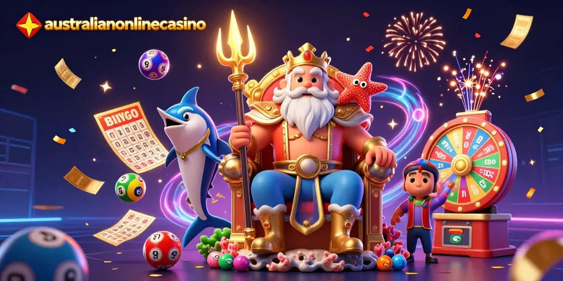 Experience excitement at australianonlinecasino with Neptune, a samurai, and dynamic gaming elements.