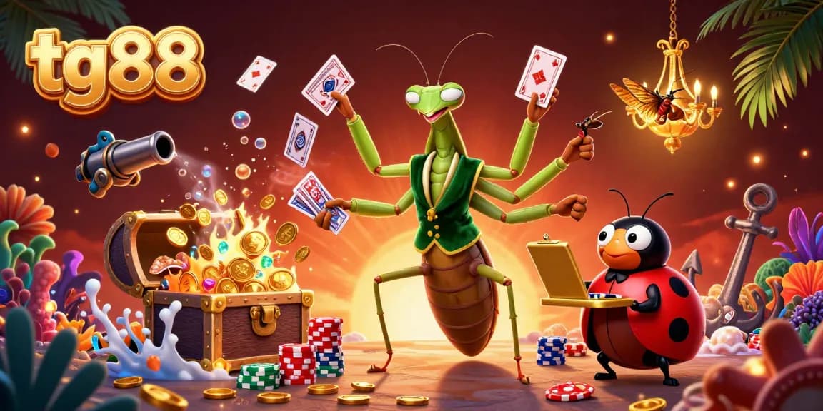 Experience dynamic gaming thrills at tg88 with vibrant characters and exciting casino elements!