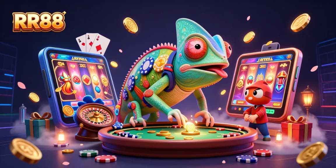 Experience the vibrant excitement of RR88 casino with its dynamic games and colorful elements.