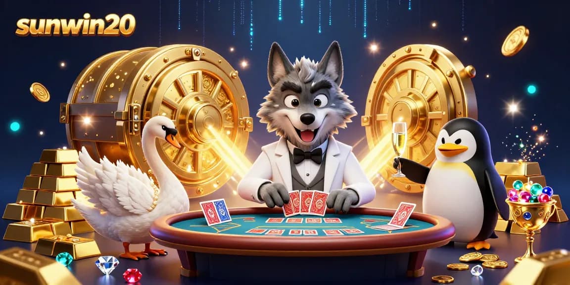 Engage with sunwin20 at a lavish baccarat table with vibrant casino visuals illustrating winnings.