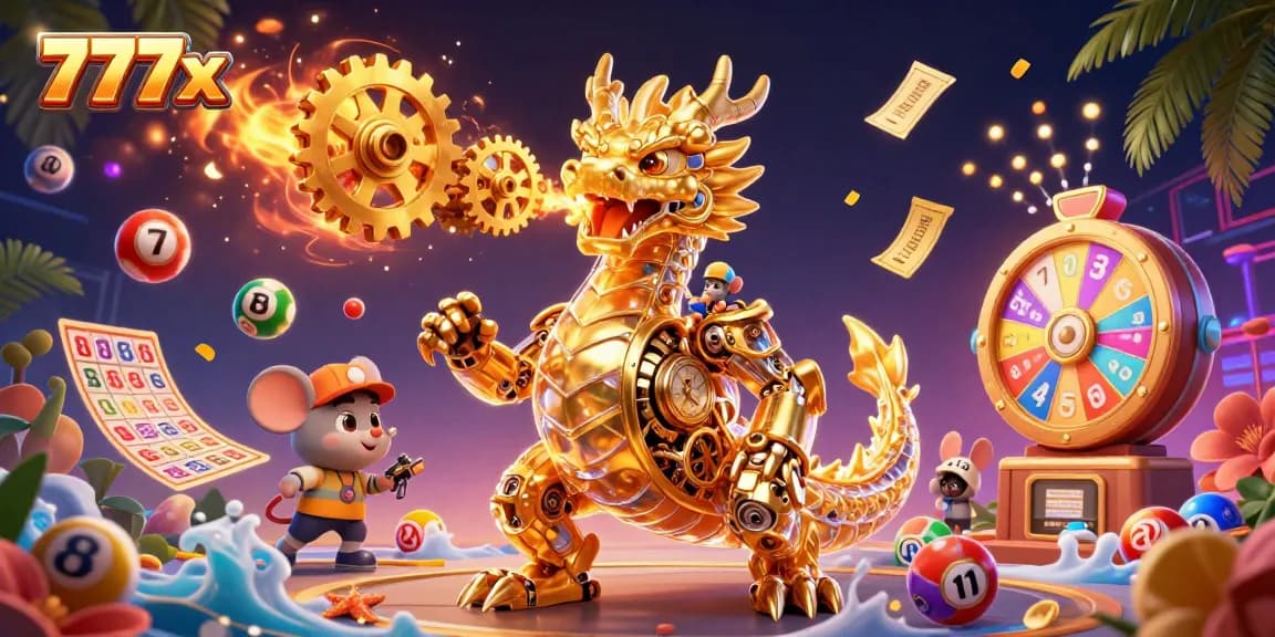 Experience exciting gaming adventures with 777x casino's vibrant atmosphere and dynamic illustrations.