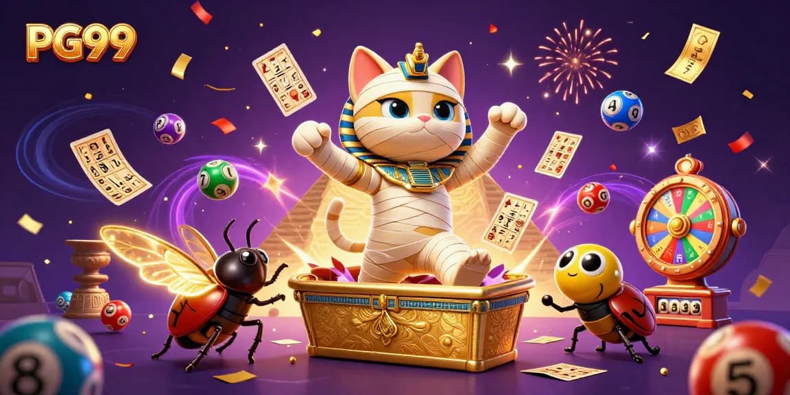 Play exciting games at PG99 with dynamic visuals like casino treasures and lottery fun!
