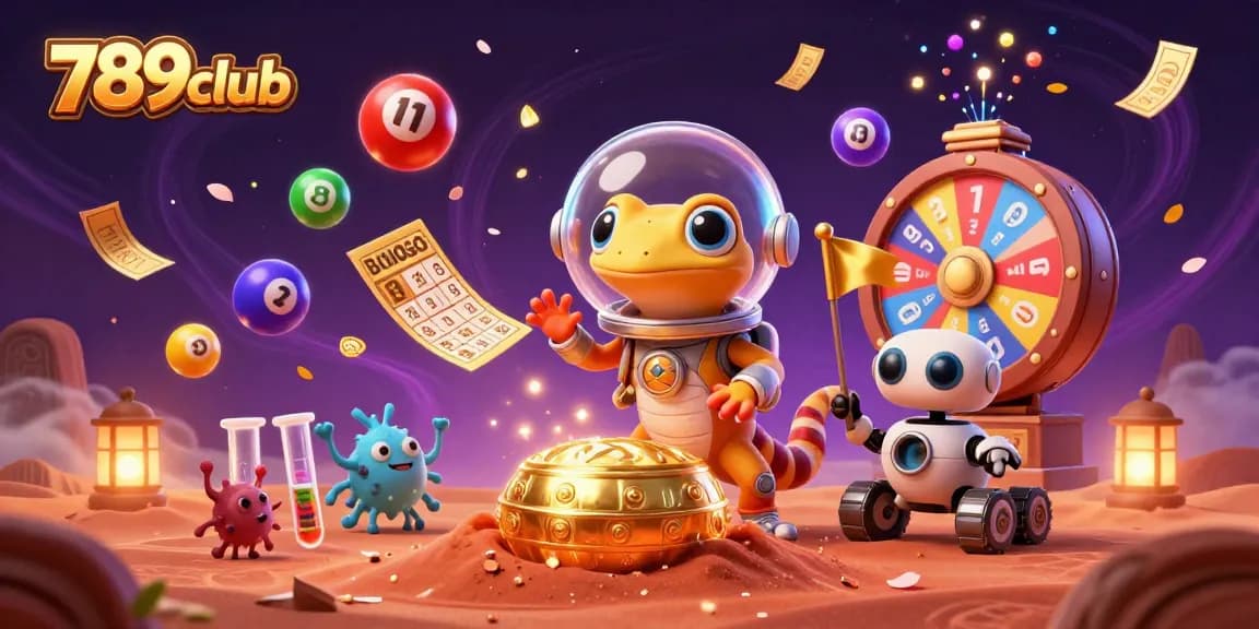 Experience thrilling moments at 789club's vibrant casino animated scene with lottery excitement.