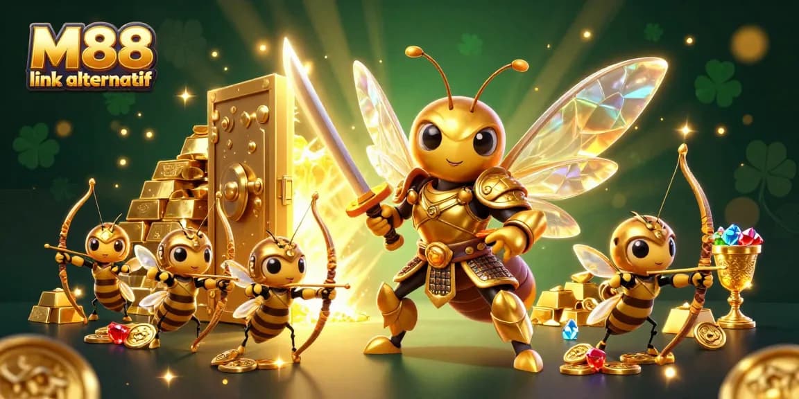 Engage in thrilling bets with the M88 link alternatif amid a treasure-filled casino adventure.