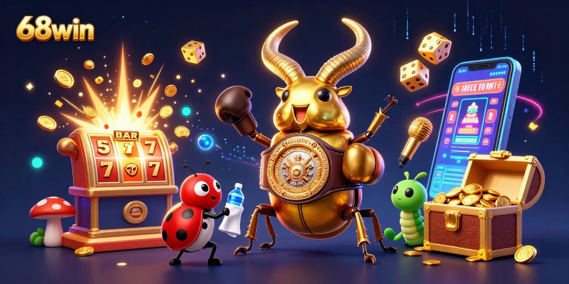 Experience excitement with 68win's captivating casino adventure featuring vibrant characters.