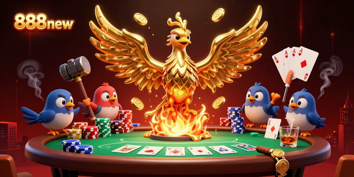 Experience the thrilling world of poker at 888new with dynamic characters and vibrant casino elements.