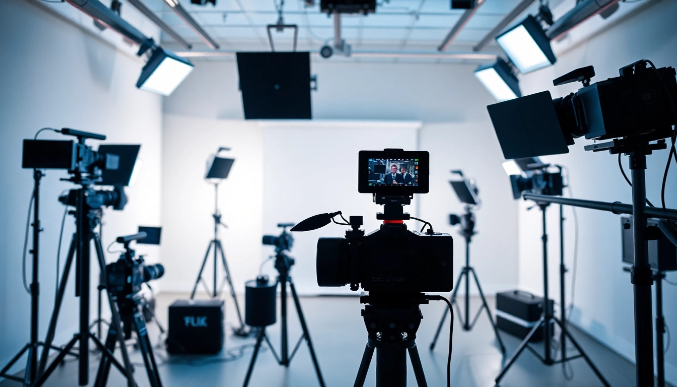 Engaging video production setup showcasing equipment and creativity in Edmonton.