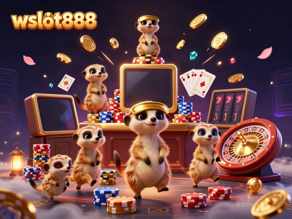 Menangkan permainan di wslot888 dengan koloni meerkat yang mengelola kasino elaborat