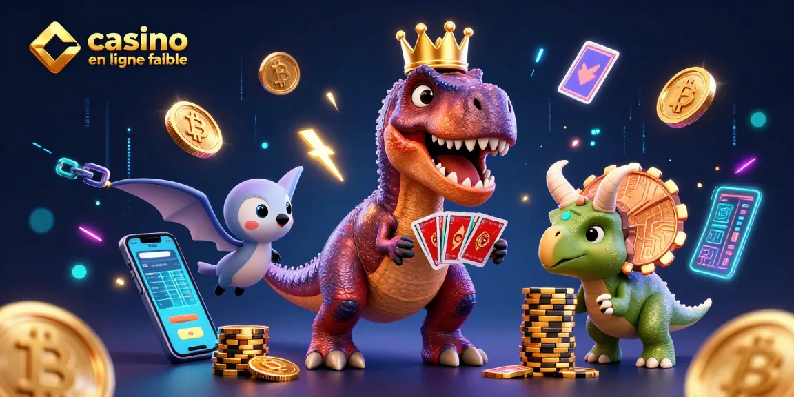 Gagnez avec un casino en ligne fiable en profitant d'une illustration dynamique de jeux de cartes et de jetons en or.