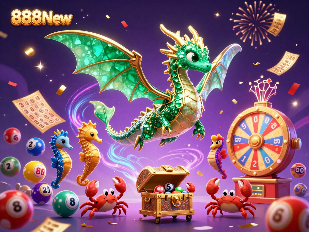 Experience the vibrant world of 888New with immersive gaming elements and a dynamic atmosphere.