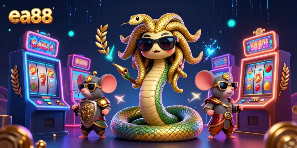 Chơi game slot hấp dẫn với ea88 trong một bức tranh 3D sinh động.