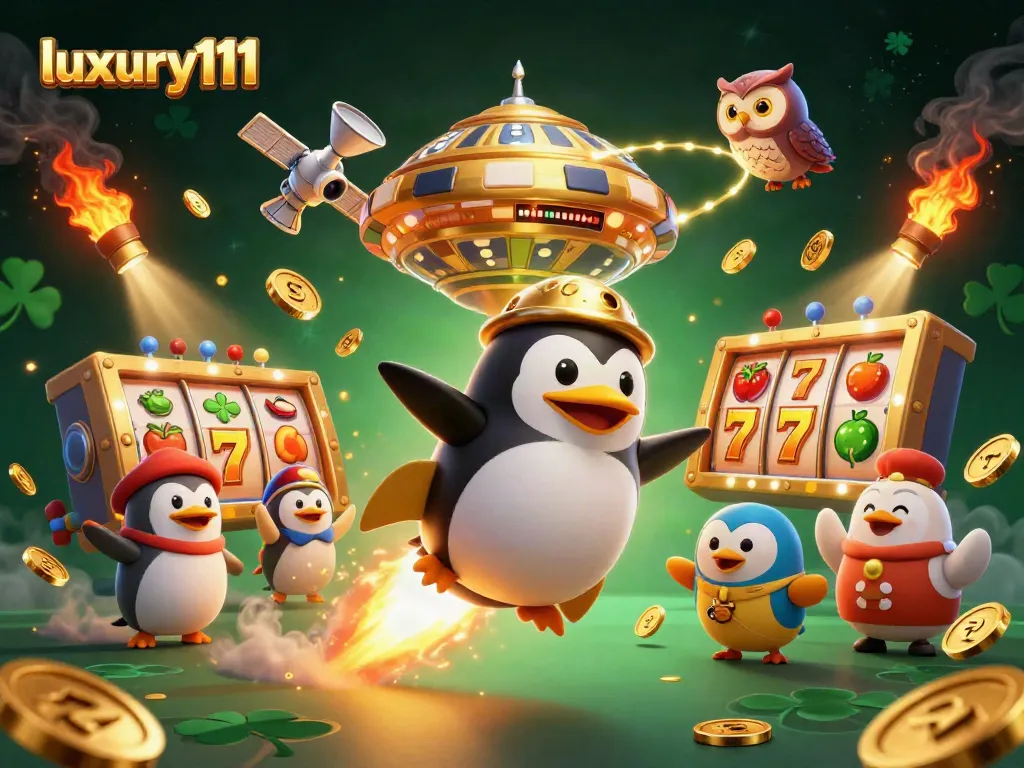 Experience the thrill of winning with luxury111 in this captivating casino-themed digital illustration.