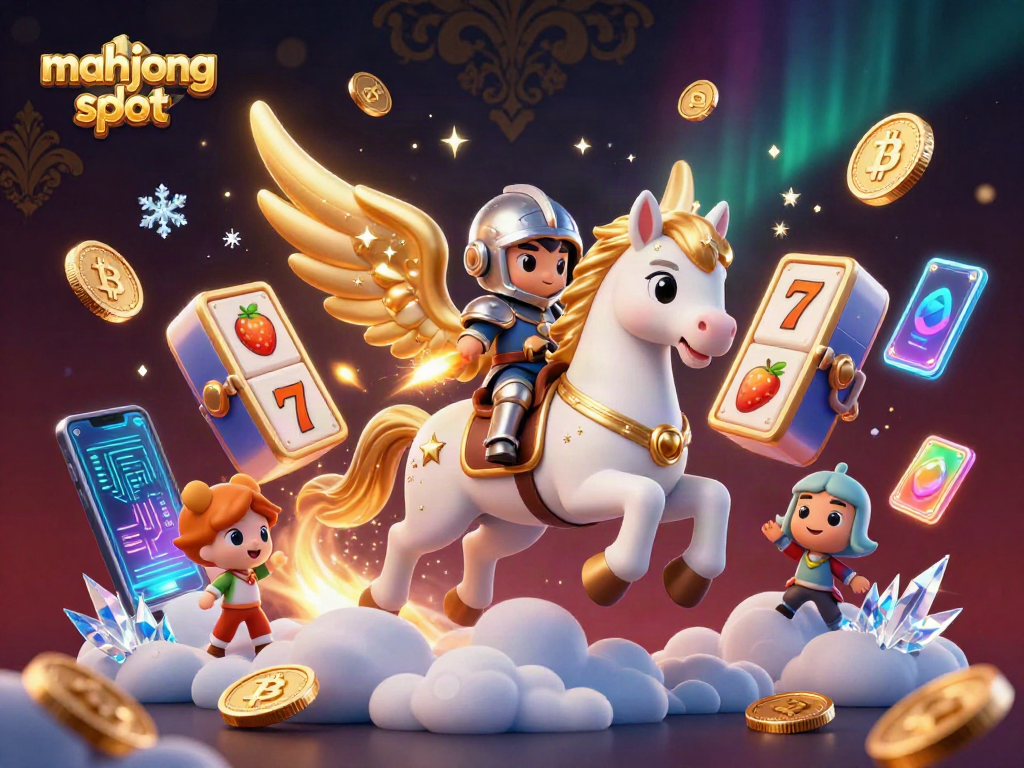 Spin the mahjong slot for big wins with 3D fantasy characters and vibrant casino elements.